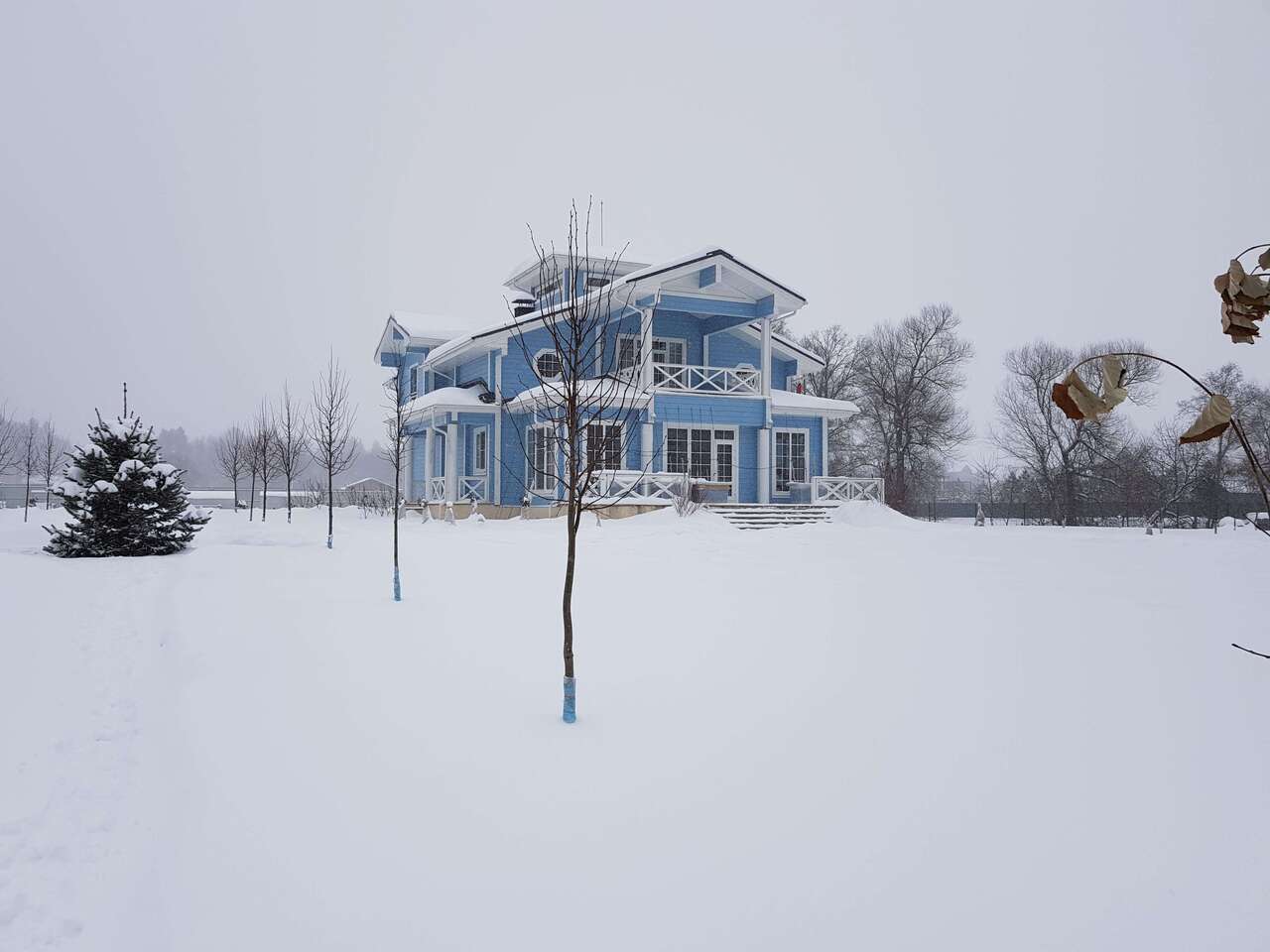 Выполненный проект дома из клееного бруса «Пушкино»