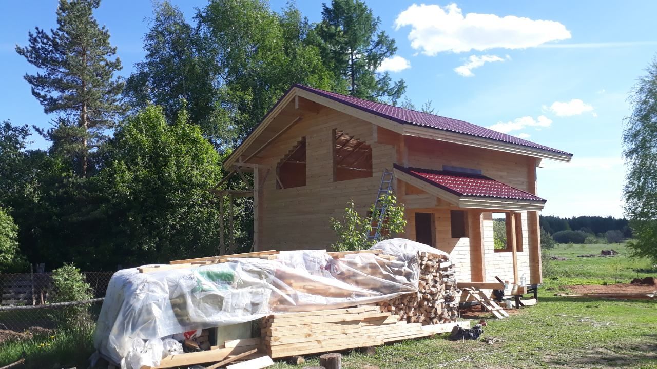 Выполненный проект дома из клееного бруса в п. Качалово