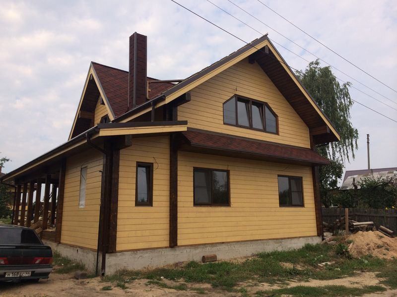 Выполненный авторский проект дома из клееного бруса в Костроме