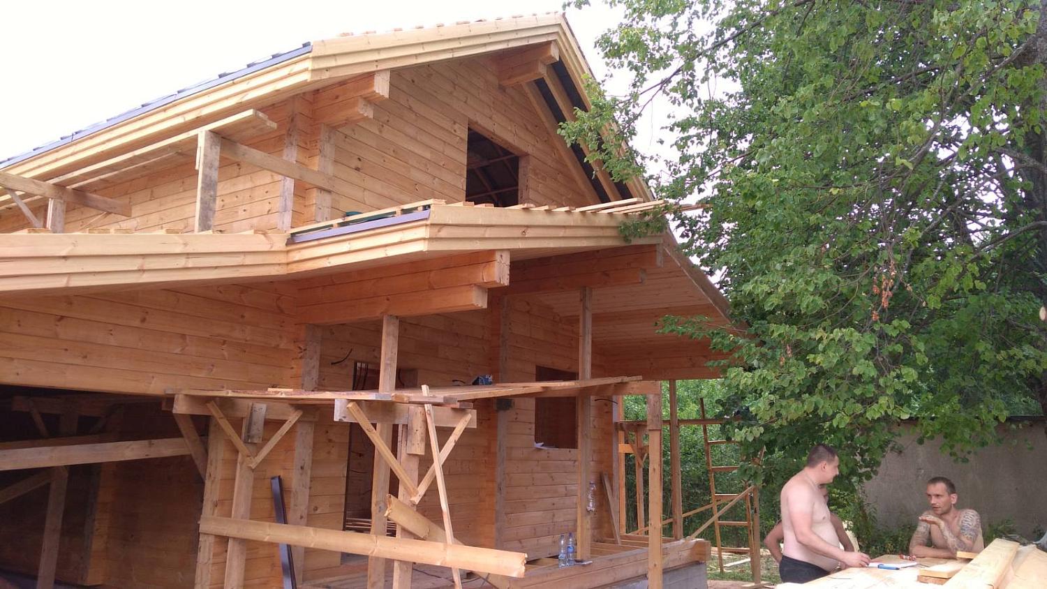 Выполненный проект дома из клееного бруса в п. Ефремово